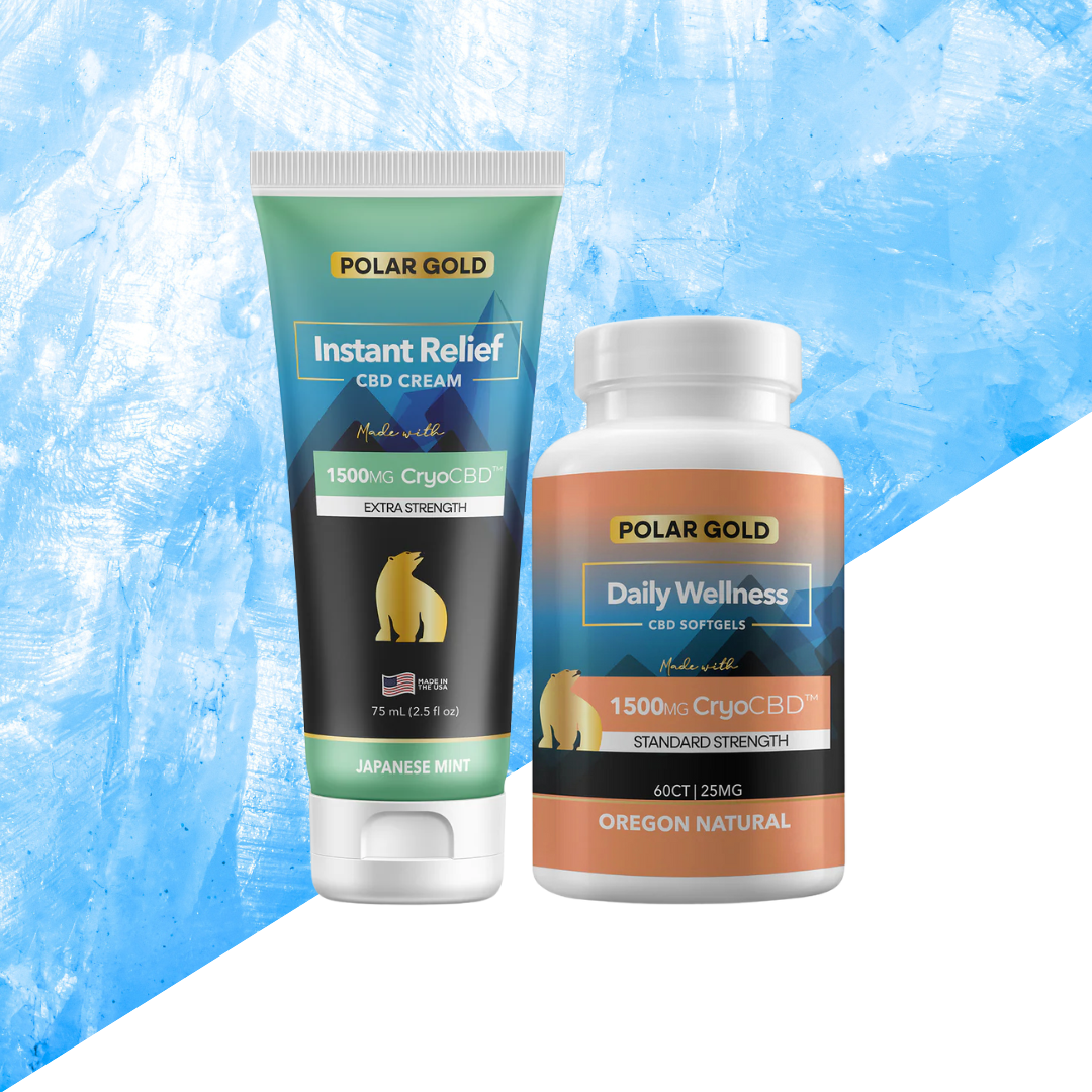 Better Recovery Duo: Instant Relief Cream + 1500mg CBDa Soft-Gels