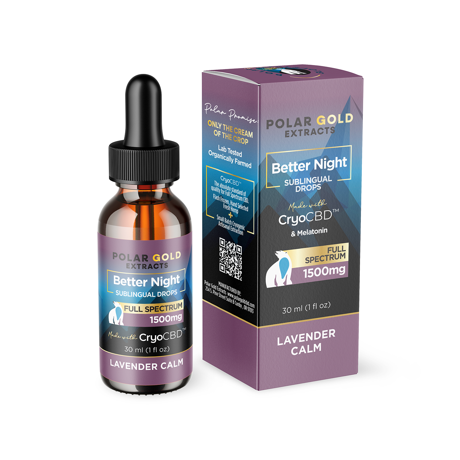 Better Night Sublingual Drops | 1500 - 3000mg CryoCBD
