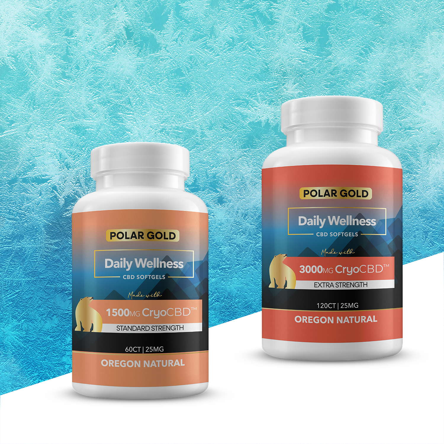 CryoCBD Gel Capsules (Standard Strength) | 1500mg CBDa