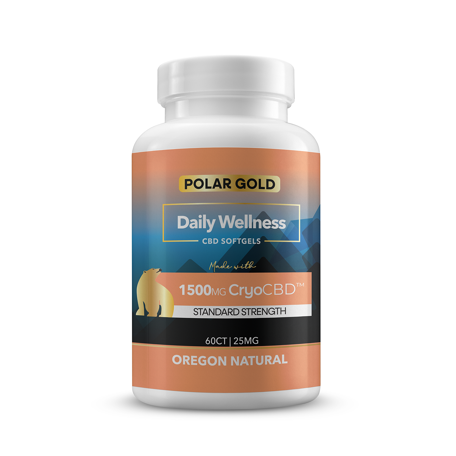 CryoCBD Gel Capsules (Standard Strength) | 1500mg CBDa