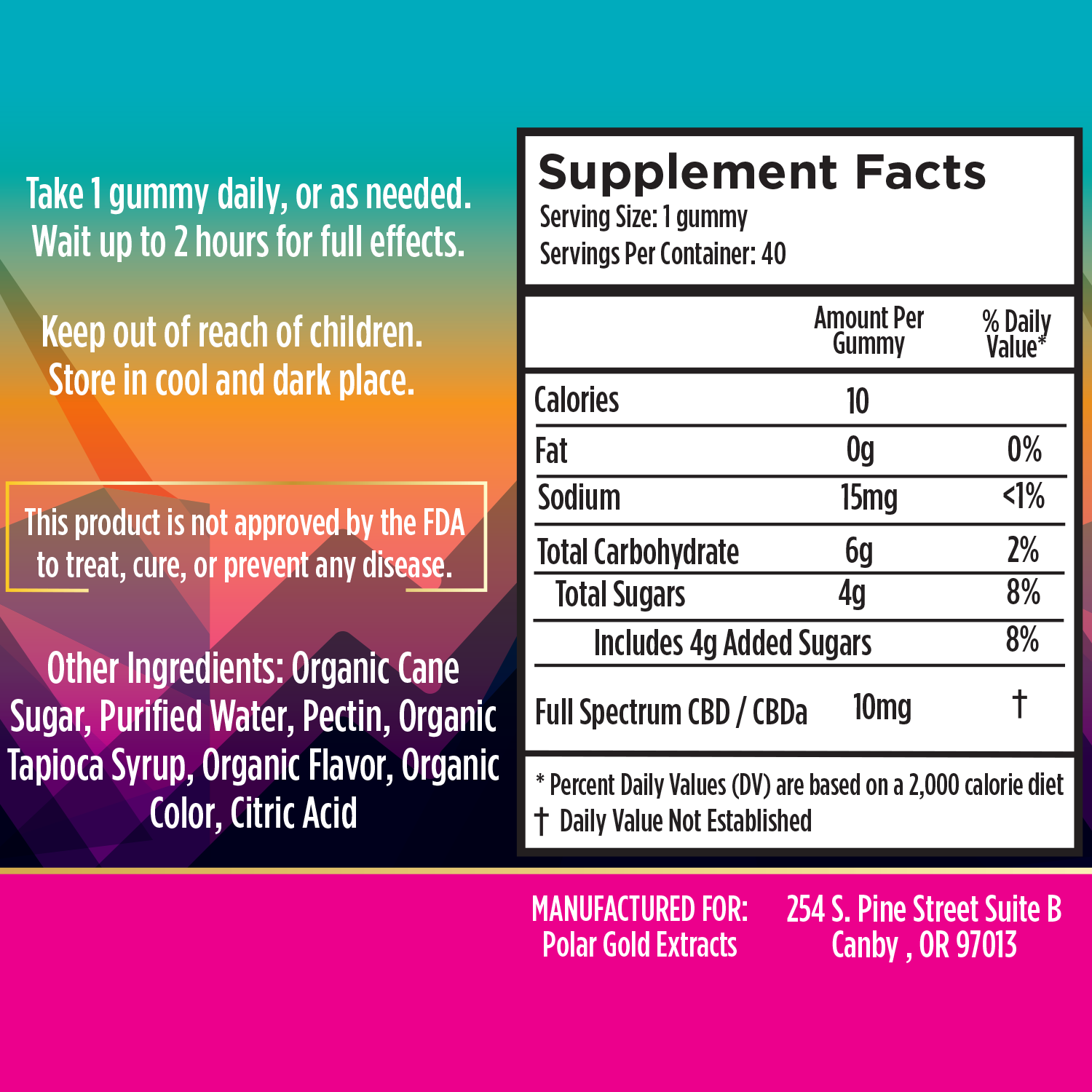 CryoCBD Gummies | 400mg CBDa