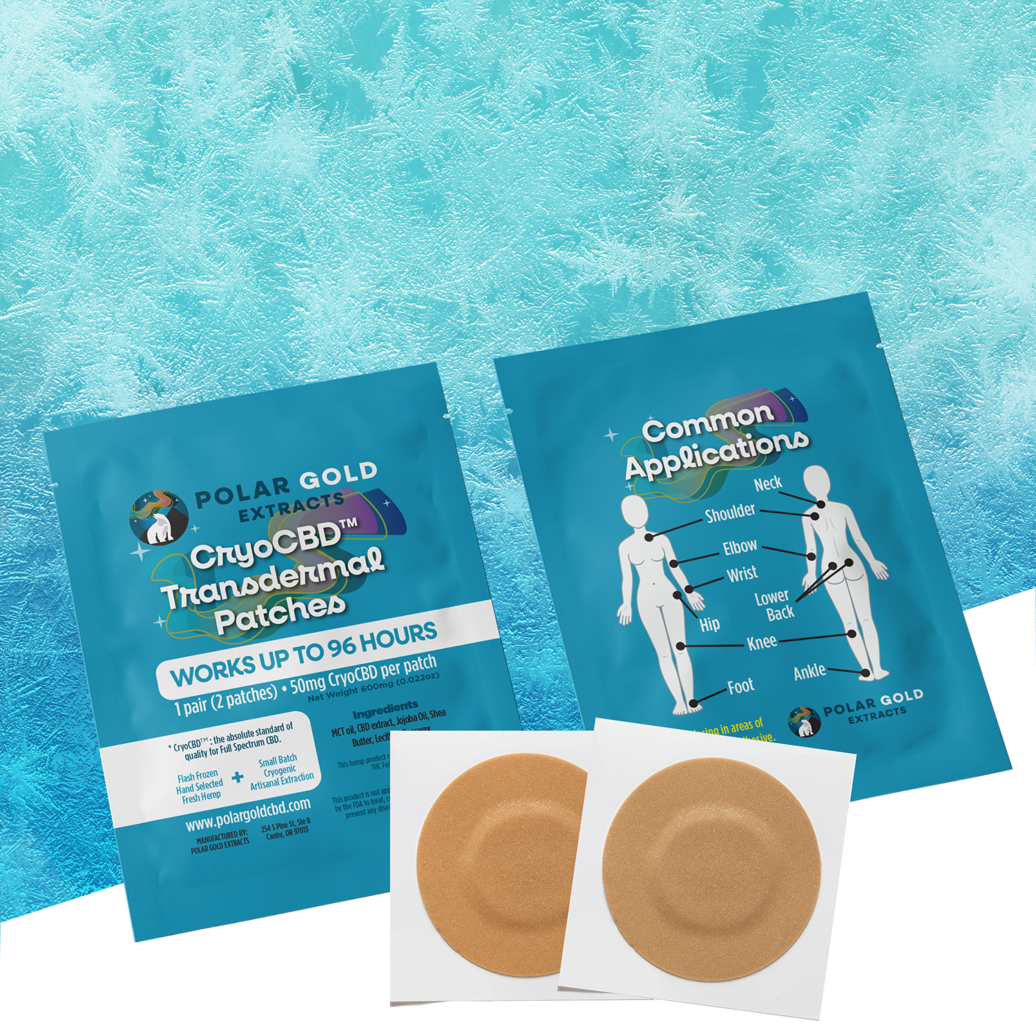 CryoCBD Patches (2-Pack) | 100mg CBDa