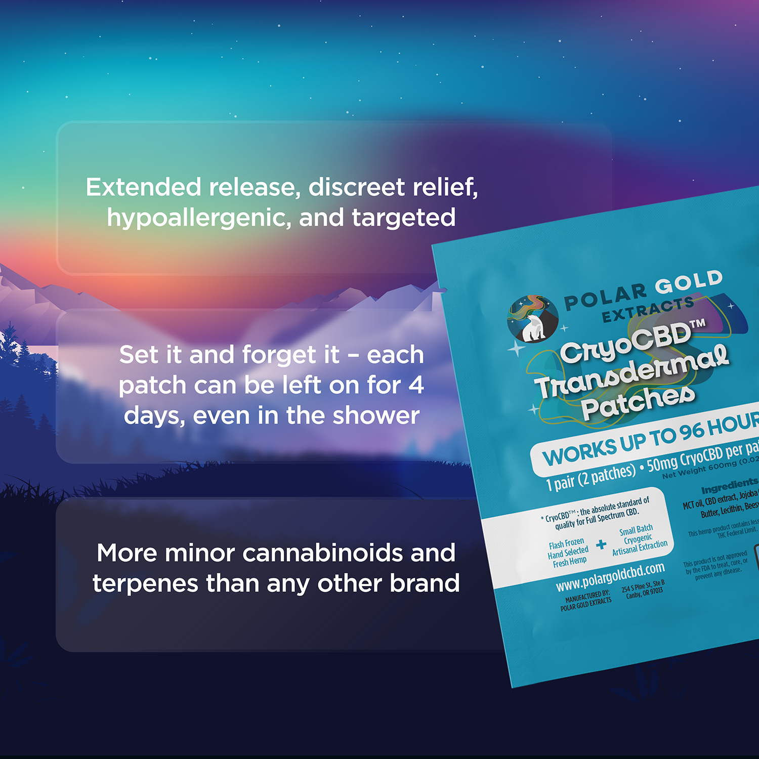 CryoCBD Patches (2-Pack) | 100mg CBDa